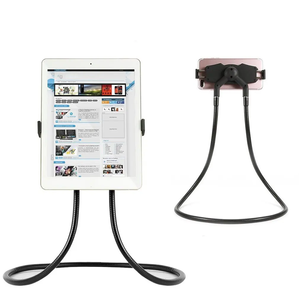 Flexible Mobile Phone Holder Hanging Neck Lazy Necklace Bracket Bed 360 Degree Phones Holder Stand For iPhone for Xiaomi