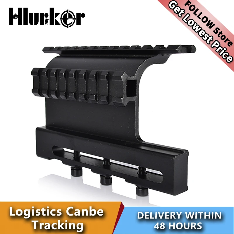 Hlurker Tactical AK 47 / 74 Picatinny Weaver Rails AK Series QD Double Side Scope Mount Quick Release Airsoft Accessories