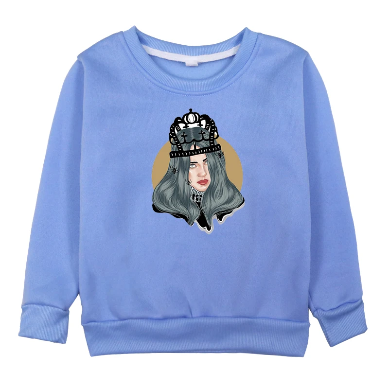 Hoodies 13 Billie Eilish/толстовки для девочек с принтом Ropas Одежда для мальчиков осенние толстовки Одежда для маленьких девочек одежда для мальчиков roupas infantis menina - Цвет: Hoodies 13