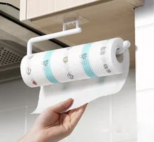 

Kitchen Paper Roll Holder Towel Hanger Rack Bar Cabinet Rag Hanging Holder Shelf Toilet Paper Holders