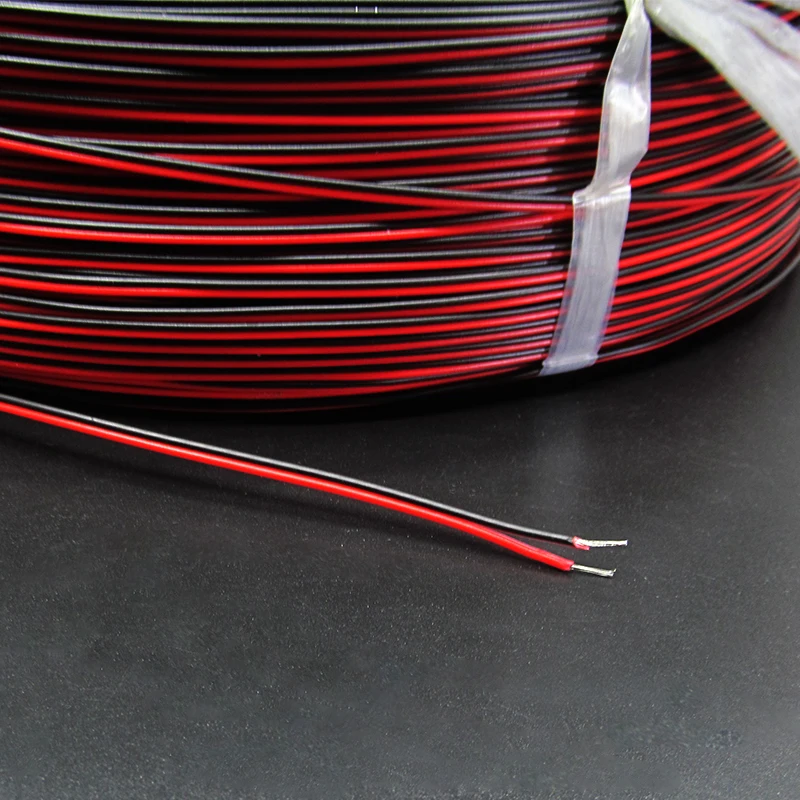 10 метров красные, черные провода 18AWG 20AWG 22AWG 24AWG 26AWG электрические провода Луженая Медь кабель с ПВХ-изоляцией для светодиодов ленточный кабель