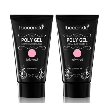 

Ibcccndc 2 Set Poly Gel Varnish Set Nail Polish Polygel Kit Quick Builder Extension Hard Gel Camouflage Uv Led Lacquer Brush Nai