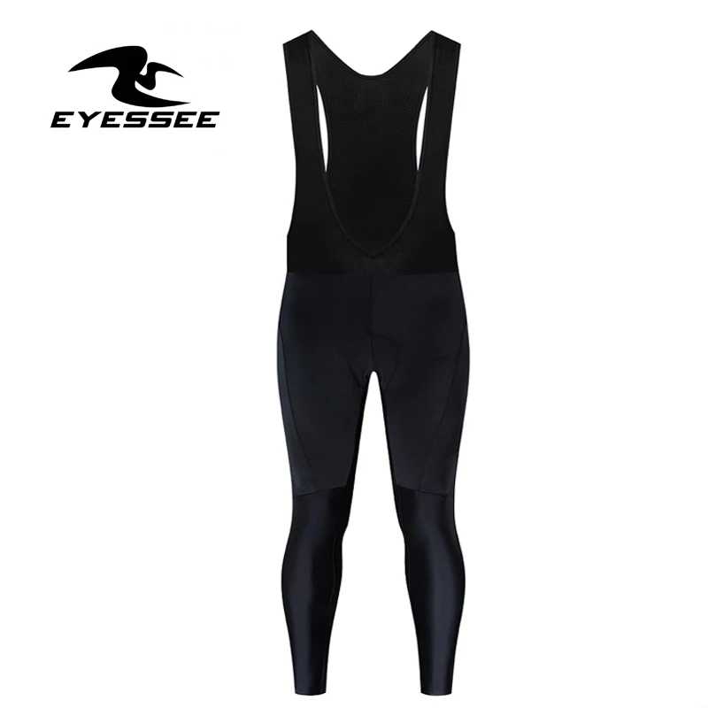 bib pants EYESSEE Pro Велоспорт Джерси Набор Осенняя дышащая мужская команда, запатентованная одежда для велосипедной езды с длинными рукавами велосипедная одежда - Цвет: bib pants