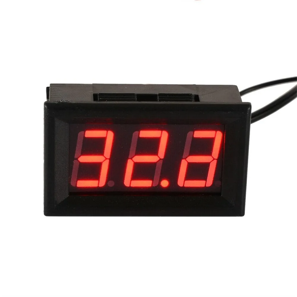 12V светодиодный Дисплей цифровой Температура метр-50~+ 110 термометр Сенсор измерительный прибор для термопары ручки термограф