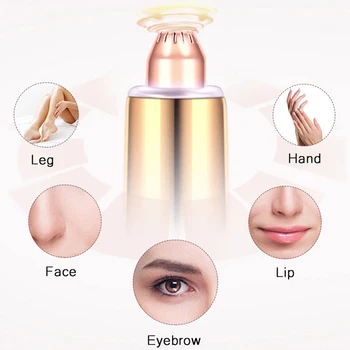 

Rechargeable Mini Electric Eyebrow Trimmer Epilator Lipstick Brows Pen Hair Remover Painless Portable Face EyeBrow Razor Shaver