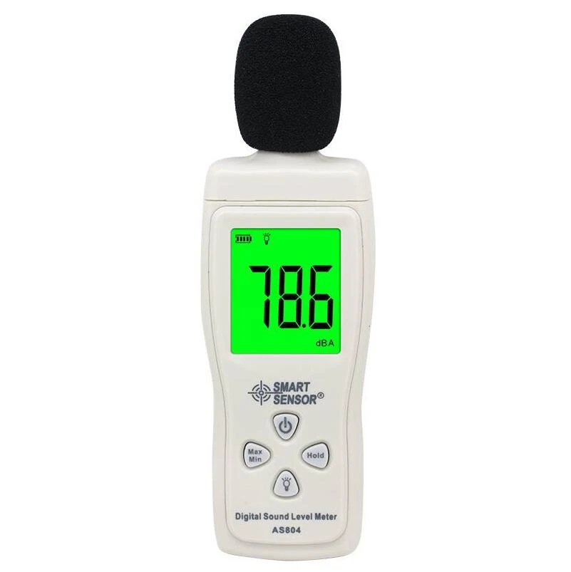 AS804 LCD Backlit Digital Sound Level Meter 30dB130dB DB Decibel