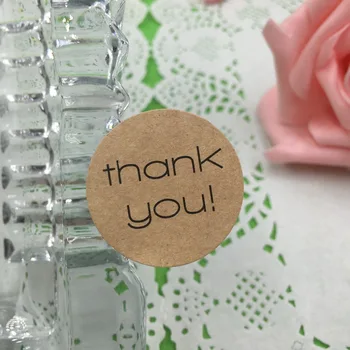 

120PCS thank you Label Sticker 3cm Circular Sealing Label Sticker DIY Label for hand made gift/cake/party decorate