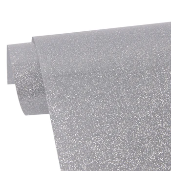 

Sunice 5pcs A4 T-shirt Design vinyl Silver Glitter HTV Heat Transfer Heat Press vinyl film Iron On Circut Clothing Hat Vinyl