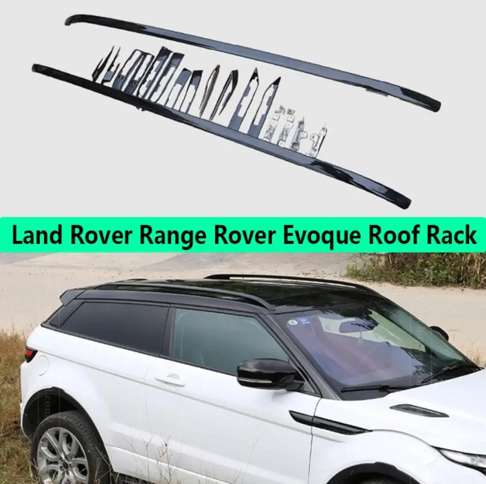 Для Land Rover Range Rover Evoque 2012- алюминиевый сплав серебристый верх Рейлинги на крышу стойки боковые полосы украшения отделка автомобильные аксессуары