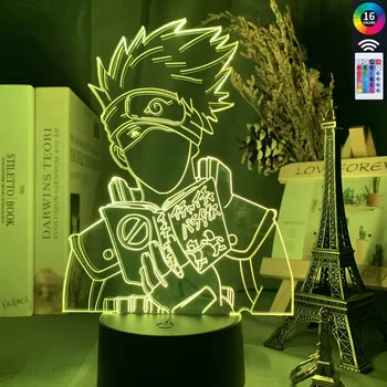 

Led 3d lamp Japanese Anime Naruto Kakashi Hatake Icha Icha Paradaisu Figure Nightlight for Child Bedroom Decor Desk Lamp