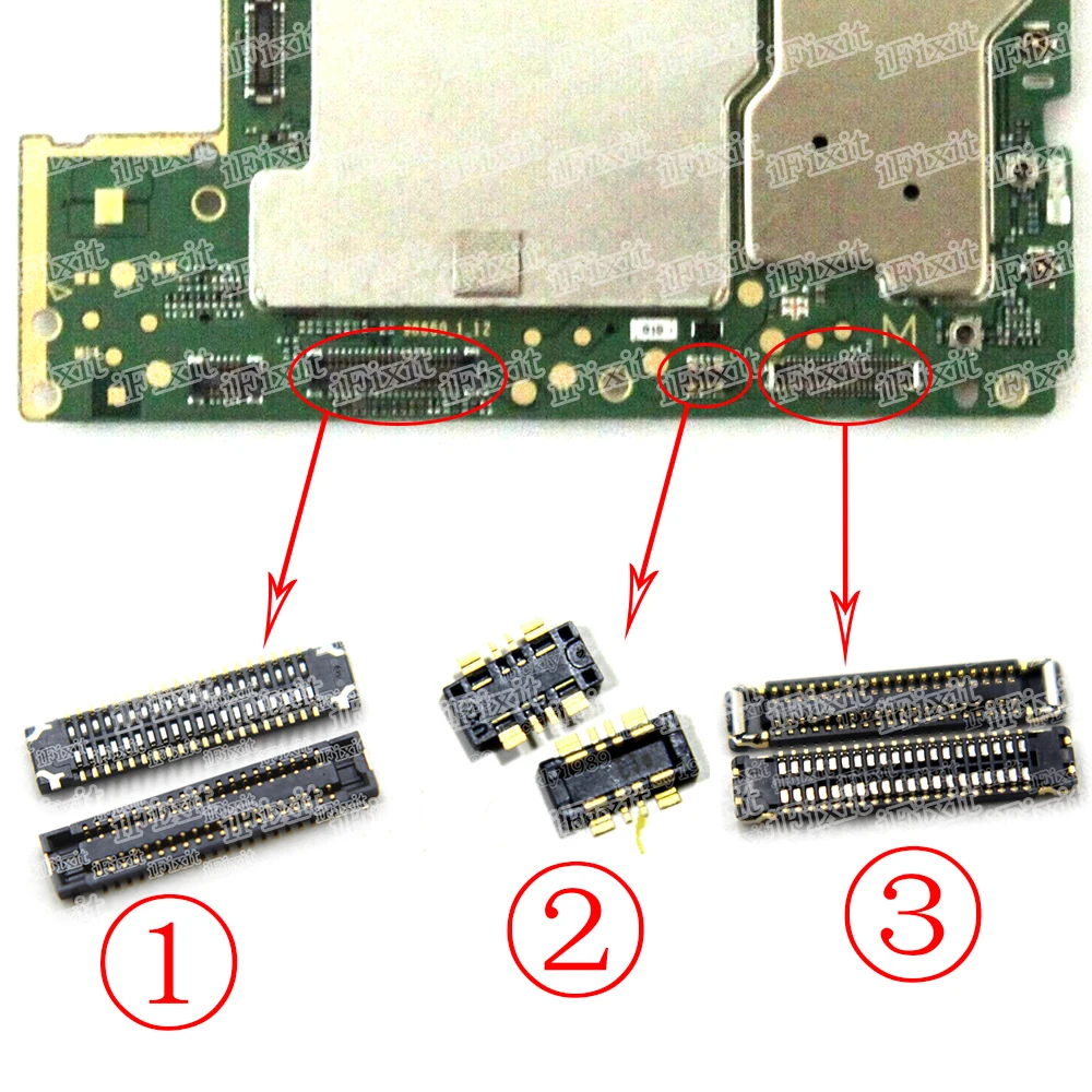 10 pces lcd fpc plug placa principal pcb conector mainboard flex