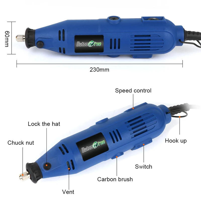 Mini perceuse électrique 110V/220V 130W, outils électriques, Mini perceuse  électrique, vitesse réglable, meuleuse, graveur, polisseuse avec outils  rotatifs, ensemble pour bricolage Dremel - AliExpress