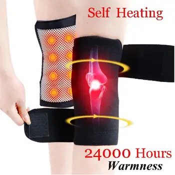 

Sport Knee Pads Fitness Guard Black Breathable Protective Knee Support Brace Knee Care Joint Compression Self-Heating Fitness
