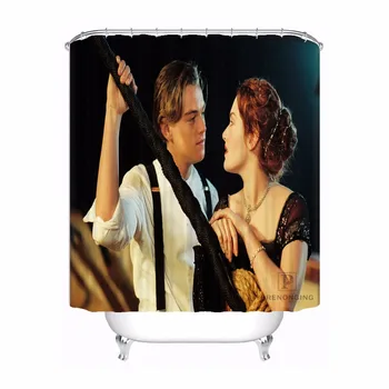 

Custom Titanic Bath Curtain Bathroom Mildewproof Waterproof Polyester Shower Curtain#180417-02-137
