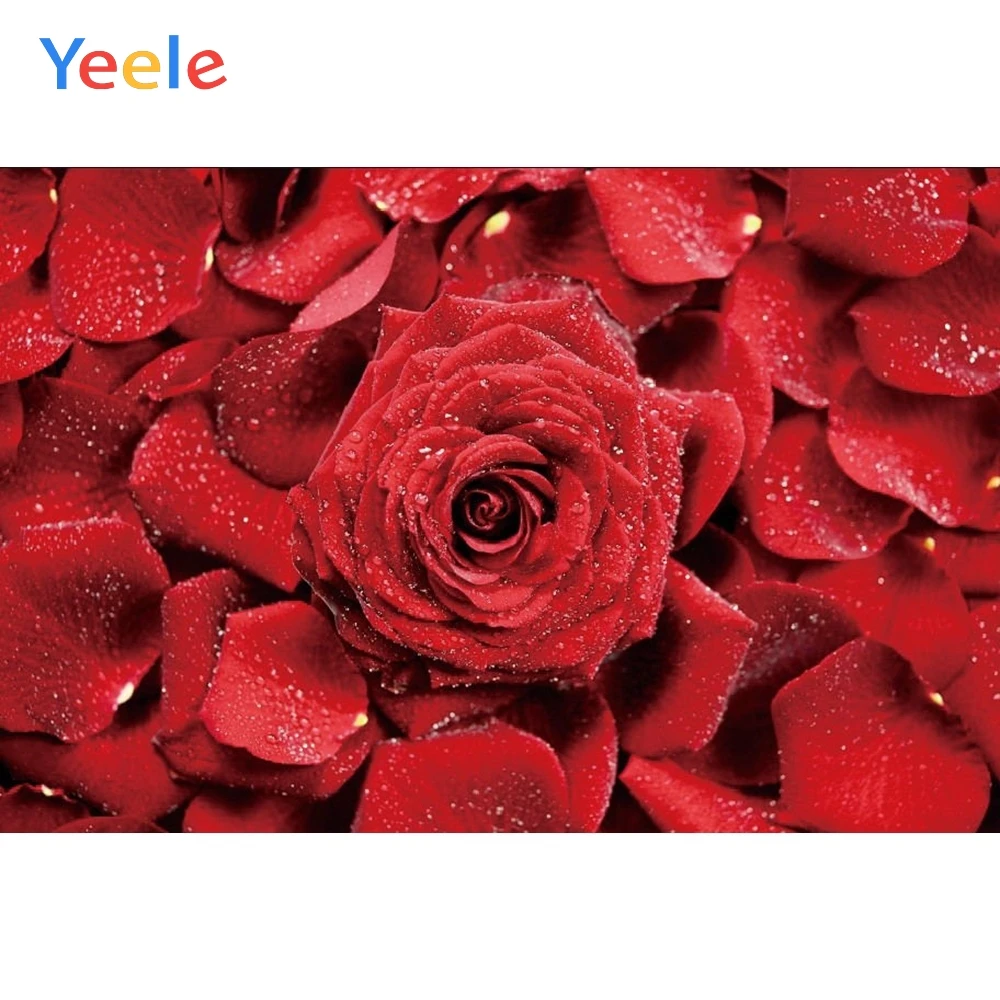 

Yeele Wedding Rose Flower Backdrop Newborn Baby Shower Kids Birthday Portrait Custom Photography Background For Photo Studio