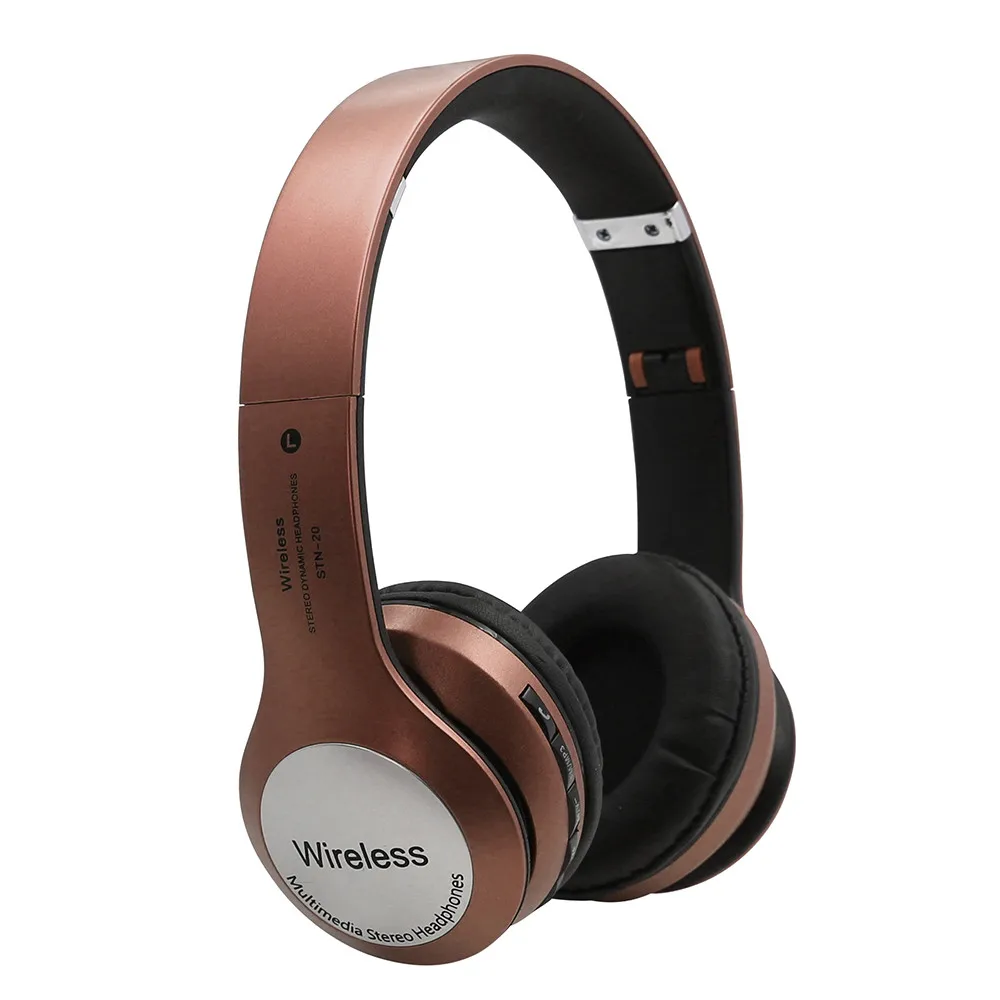 20# Wireless Headphones Bluetooth 4.1 Headset Noise Cancelling Over Ear With Microph Noise Reducing Stereo Headset For iphone