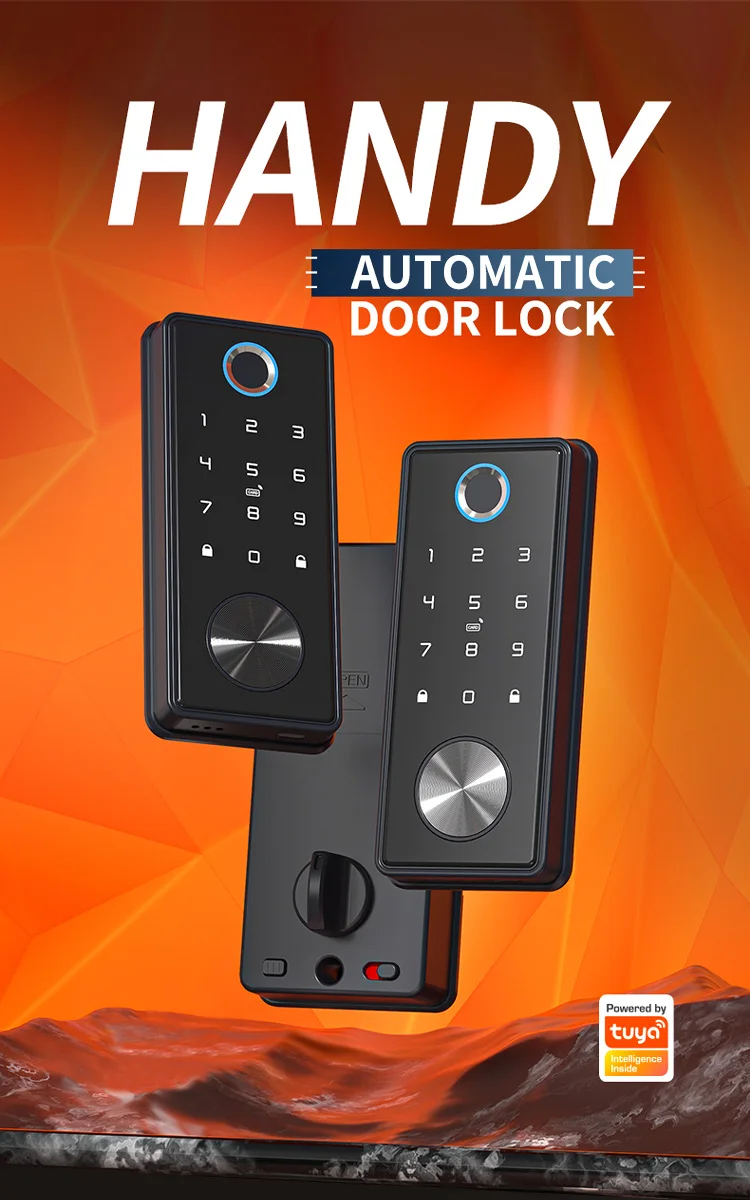 Tuya App Fingerprint Keyless Without handle Lock Cerradura inteligente Wifi Biom