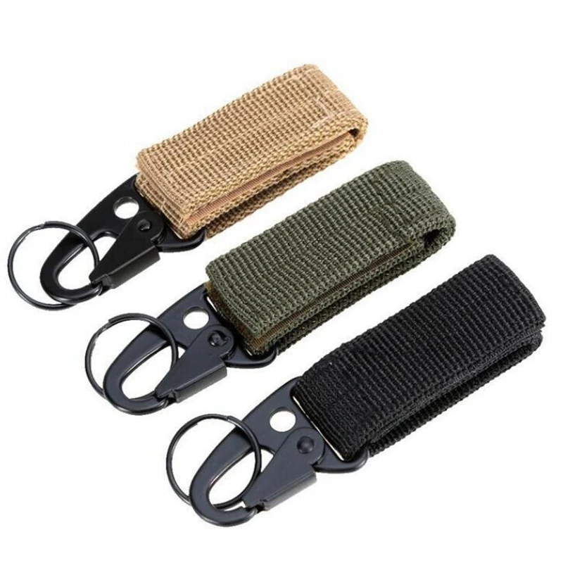 Tactical Gear Carabiner Clip Hook O-ring Buckle Key Holder for Outdoor Sport Hiking Backpack