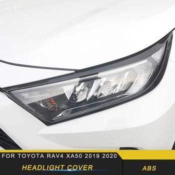 

For Toyota Rav4 Rav 4 XA50 2019 2020 Car Front Headlight Cover Trim Protector Frame Sticker Chrome Exterior Accessories