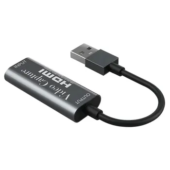 

HDMI to USB 2.0 Video Capture Card 1080P HD Recorder Game/Video Live Streaming Wire Ultra-small Mold