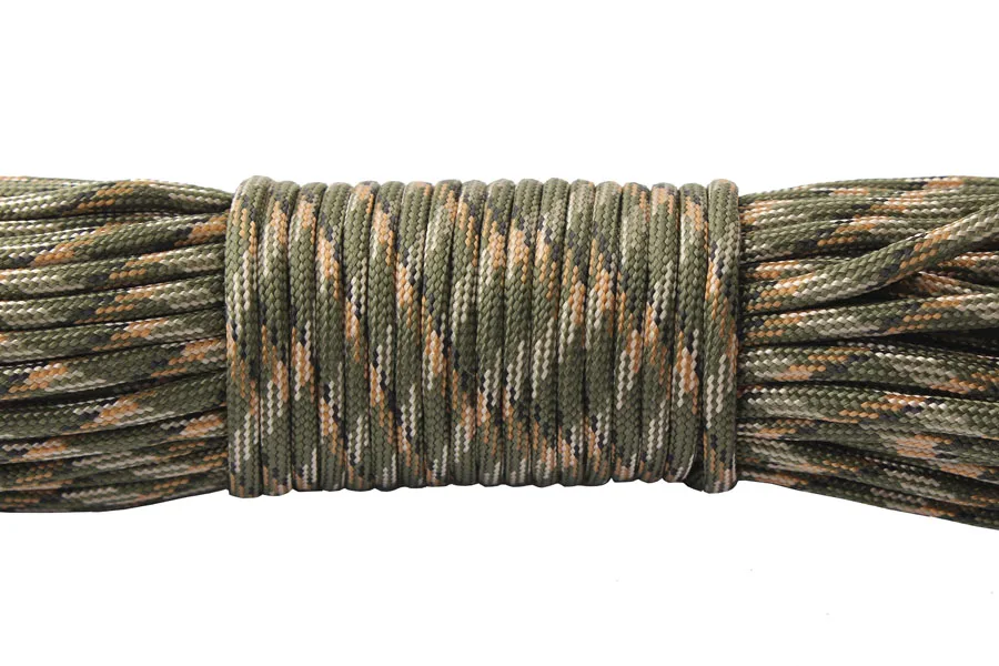 4 army green camo Паракорд 4 мм 100ft 550 Паракорд для веревки шнур парашют Кемпинг талреп Пешие прогулки - Цвет: 4 army green camo