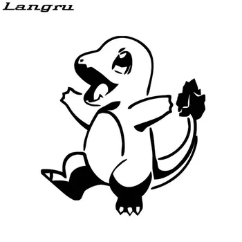

Langru Funny Cartoon Dragon Pokemon Vinyl Decal Car Sticker For Window Bumper Laptop Accessories Jdm