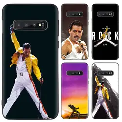 Queen Фредди Меркьюри черный чехол для samsung Galaxy A50 A70 A50S A10S A20S A10 A20E A30 A40 M40 M30S A80 мягкий чехол для телефона