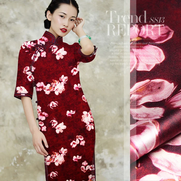 118 см широкая печатная шелковая ткань МЕТР 19 мм шелковая эластичная атласная ткань цифровая струйная ткань для рубашек платья оптом шелковая ткань