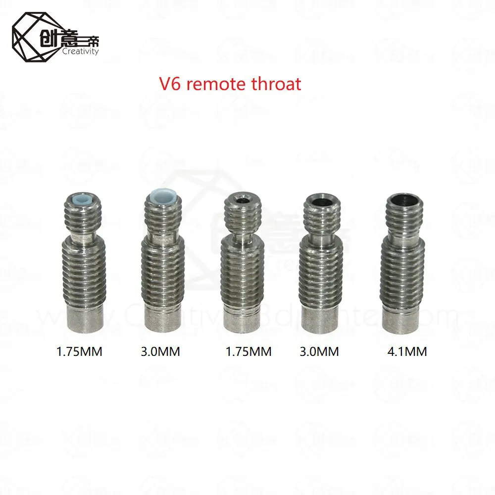 5 шт./лот деталь для 3D принтера V6 Remote Throat Heat Break Hotend M6 нити 1 75/3 0/4 мм горловина v6 из