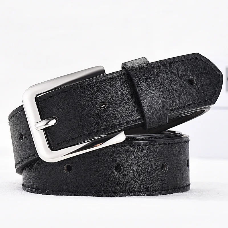 Women's Belt Strap Casual All-match Women Brief Leather Waist Band Women Strap Pure Color Belts Top Quality Jeans Accessories