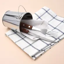 Нержавеющая сталь картофель фри ведро десерт закуски баррель посуда отель Ресторан контейнер 72XF