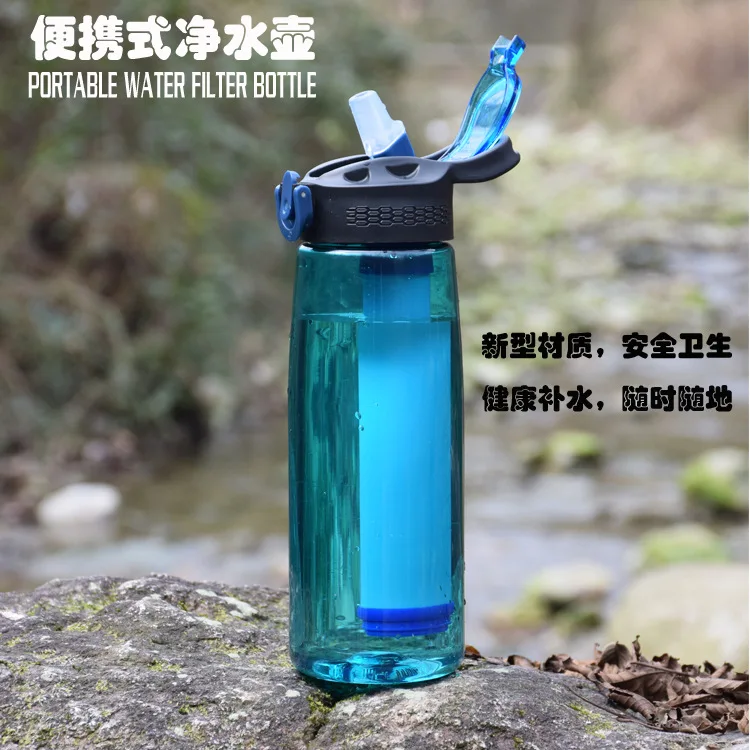 

Hot Selling New Style Outdoor Sports Portable Water Purifier Filter Direct Drinking Water Filter Jug Outdoor Water Purifier