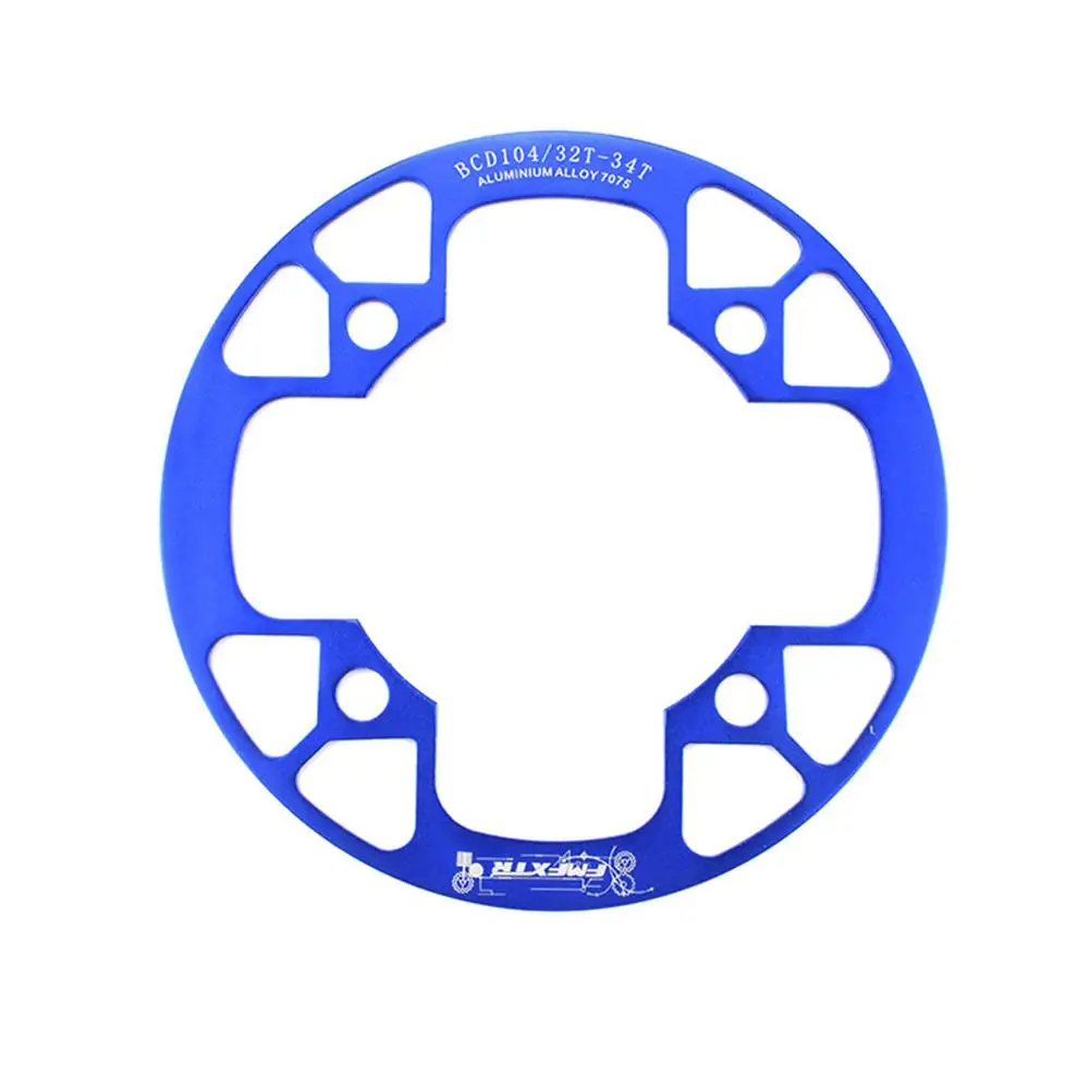 32 to 34T blue Велосипедная Звездочка для горного велосипеда MTB 104bcd 32 34 36 38 40 42T защита коленчатых колес с одной пластиной из алюминиевого сплава - Цвет: 32 to 34T blue