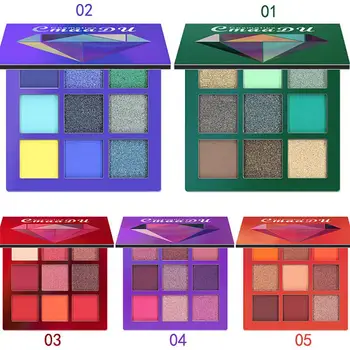 

CmaaDu Eye Shadow Pressed Glitter Makeup Palette Shimmer Matte Pigmented Comestics Tools Easy To Wear Waterproof EyeShadow TSLM2