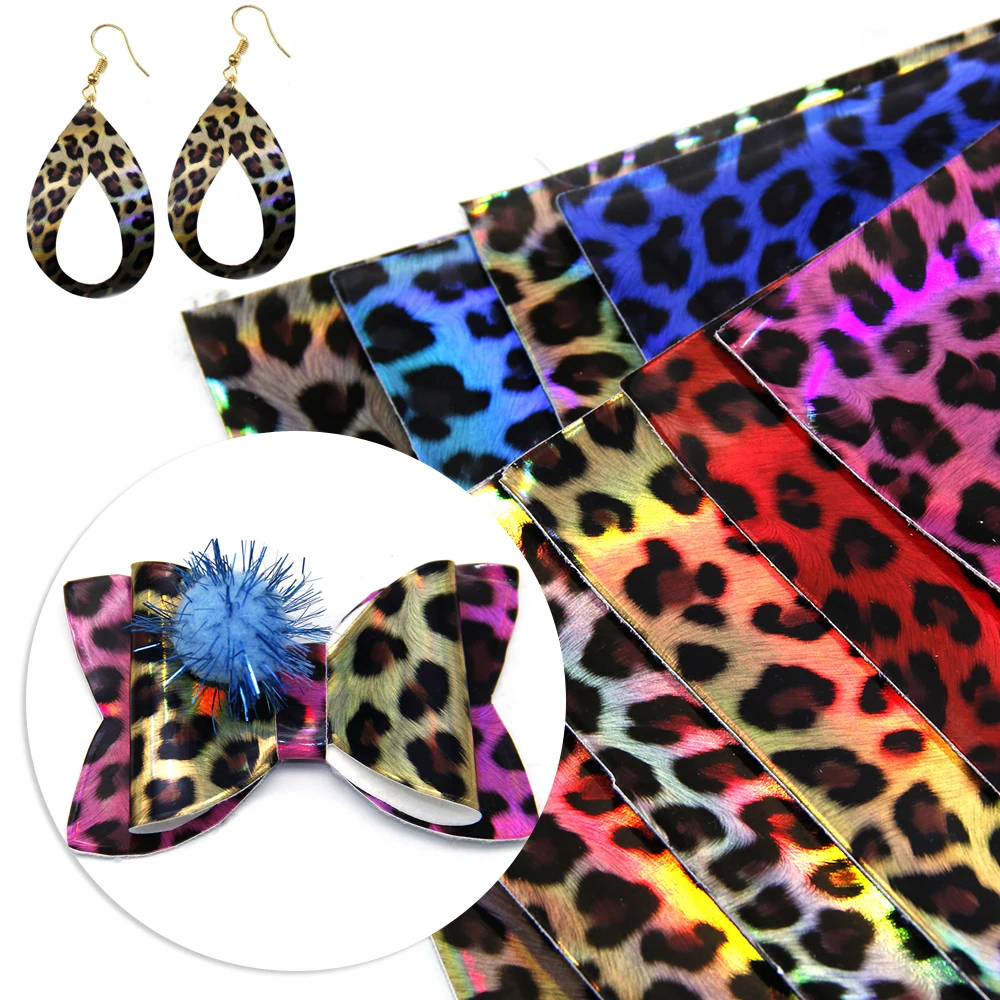 David accessories 9 шт./компл. 20*34 см Dot голограмма синтетическая кожа, луки сумки материалы для ручных поделок, шитье, 1Yc5708