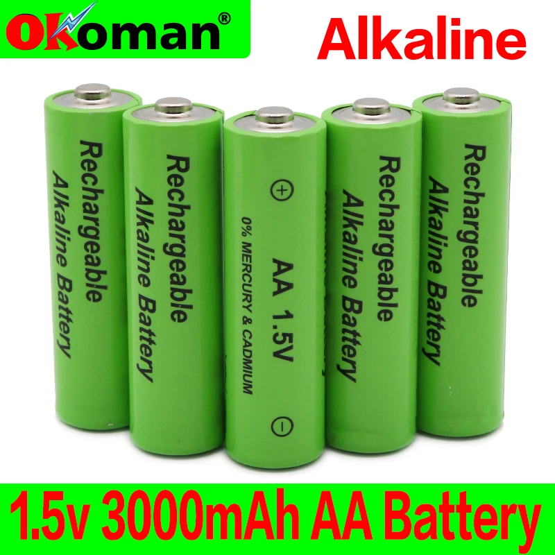 Аккумуляторные батарейки AA 1 5 В 3000 мА · ч фонарь детские часы mp3 плеер сменные