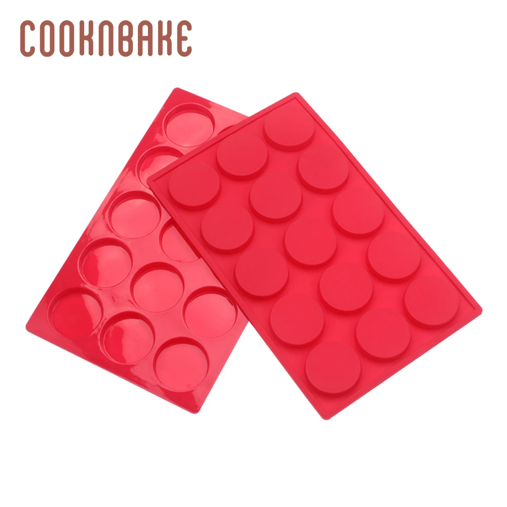 COOKNBAKE силиконовые формы для печенья 15 Форма Для Выпечки Кондитерская выпечка инструмент круглое печенье хлеб конфеты форма шоколада DIY вечерние Рождество