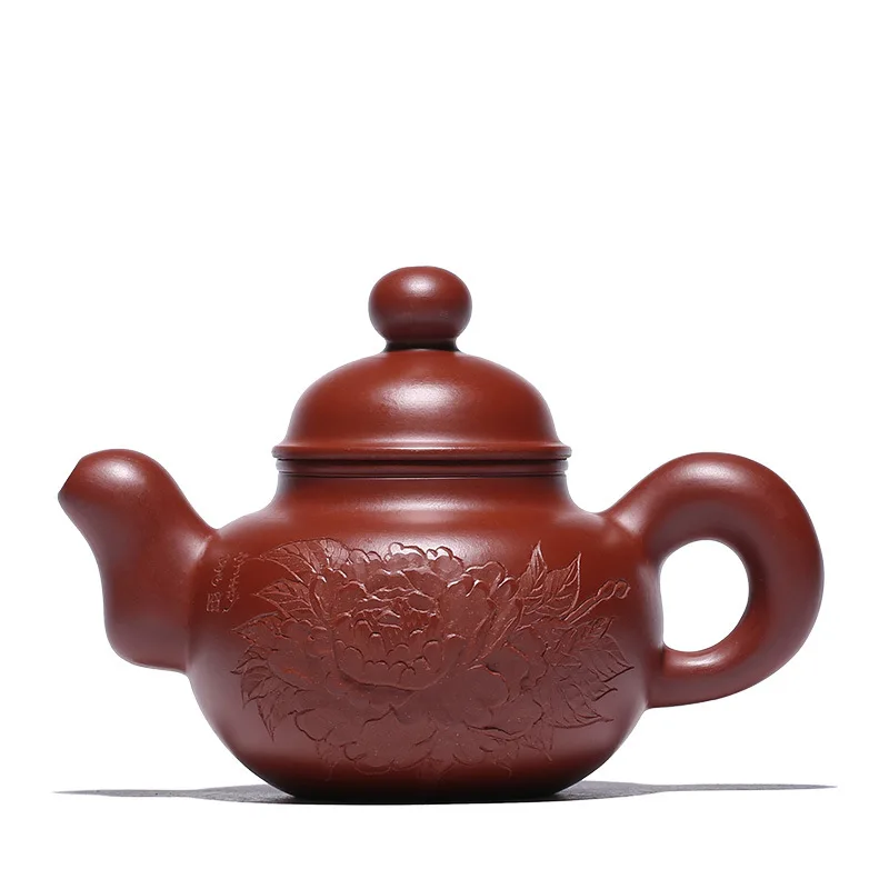 1 Ore Dahongpao чайник ручной работы пион кунг-фу чайник drinwkare - Цвет: 1