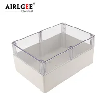 263*182*125 мм ABS/PC Прозрачная крышка водонепроницаемый электрический щит Пластиковая распределительная коробка IP65 наружная электрическая проектная коробка