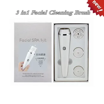 

3-In-1 Charging Electric Face Cleansing Tools Spot Blackhead Cleaner Facial Clean Instrument Skin Massage Brush Firming Skin