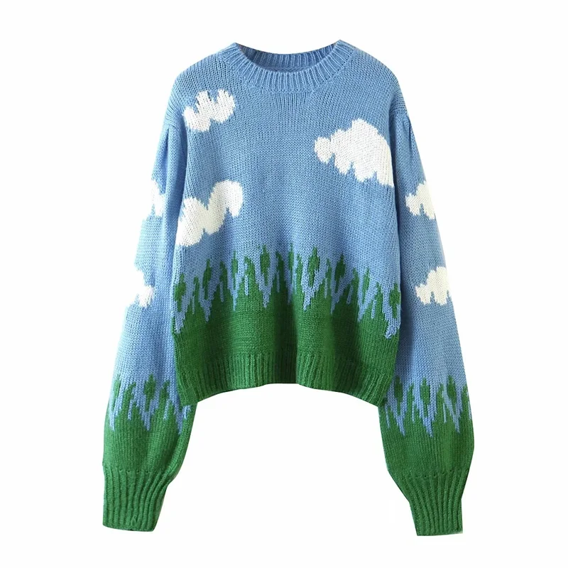 Women Childlike Innocence White Clouds 