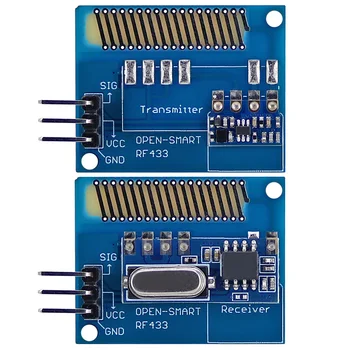 Kit ricetrasmettitore wireless RF a lungo raggio 433 MHz con antenna Kit modulo ricevitore trasmettitore 433 MHz di grande potenza LORA per Arduino