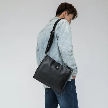 

Leather bag men briefcase 2020 New Business shoulder bags laptop bag for men computer bag men leather bag large capacity men bag