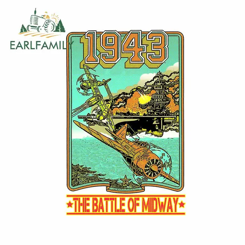 EARLFAMILY 13 см x 8 5 для битвы за мидвей автомобильная наклейка автофургон аниме