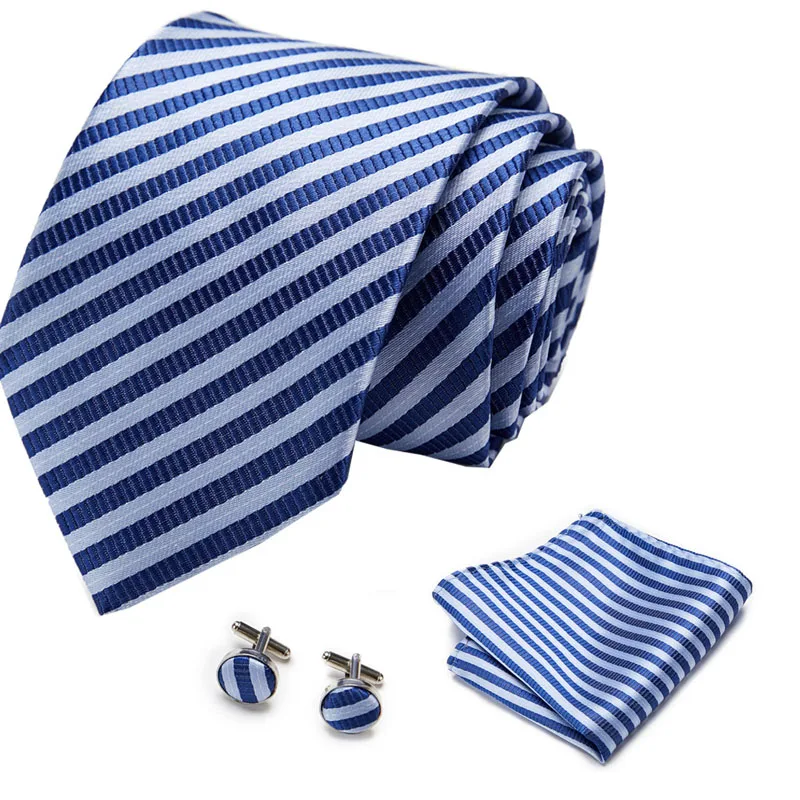 

New Jacquard Woven Neck Tie For Men Wedding Business Classic Ties Fashion Polyester Slim Mens Necktie For Suit 7.5cm Width Tie
