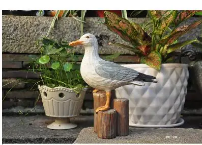 4 Модель чайки seabird принт с птицами Садовый пруд - Цвет: 4