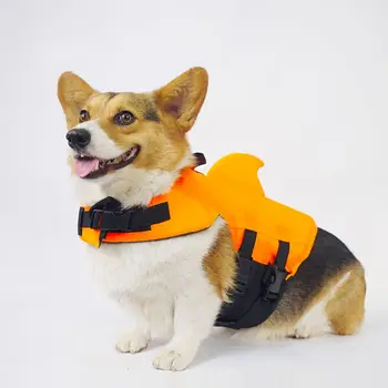 

Dog Life Vest Summer Shark Pet Life Jacket Dog Clothes Dogs Swimwear Pets Swimming Suit for Dropshipping h new
