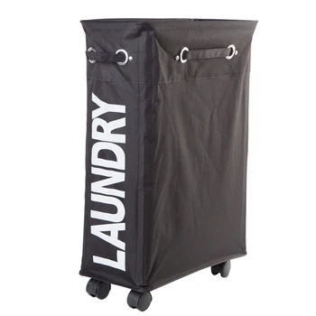 

Wheeled Collapsible Laundry Basket Clothes Hamper Sorter Trash Can Storage Box Foldable Dirty Clothes Children'S Toy Storage Bas