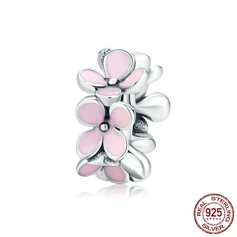 CodeMonkey Настоящее серебро 100% 925 пробы разделитель цветок орхидеи силиконовые