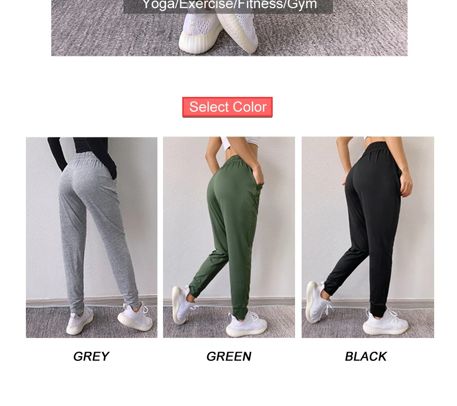 BESGO, свободные спортивные штаны для бега, женские спортивные штаны, лайкра, с карманом, эластичная талия, для фитнеса, для спортзала, брюки для тренировок, для девушек